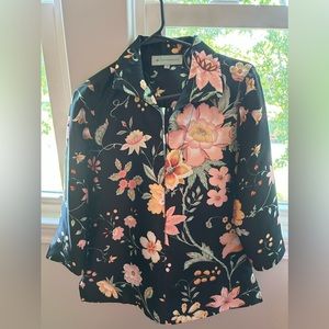 Tuckernuck silk floral top